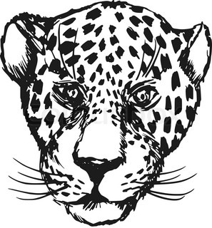 297x320 Wild Animal Big Cat Leopard Lion Panther Jaguar Icon Stock