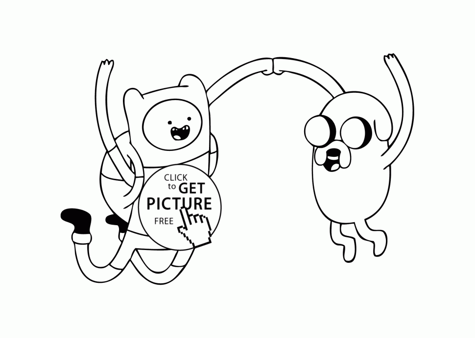 970x692 Coloring Jake The Dog Adventure Time Sc3b2 Coloring Pages