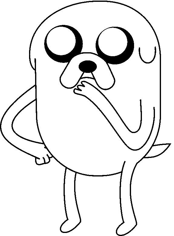 575x777 Coloring Page Copa Toon Adventure Time Jake 6