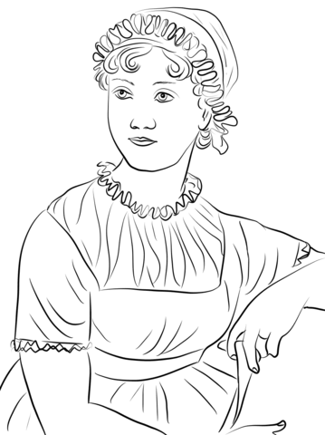 359x480 Jane Austen Coloring Page Free Printable Coloring Pages