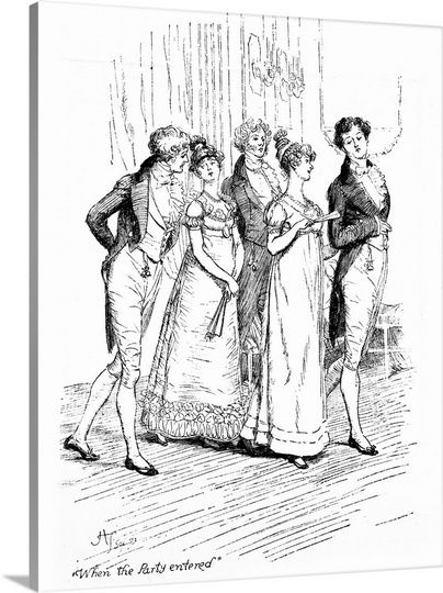 404x540 When The Party Entered', Illustration