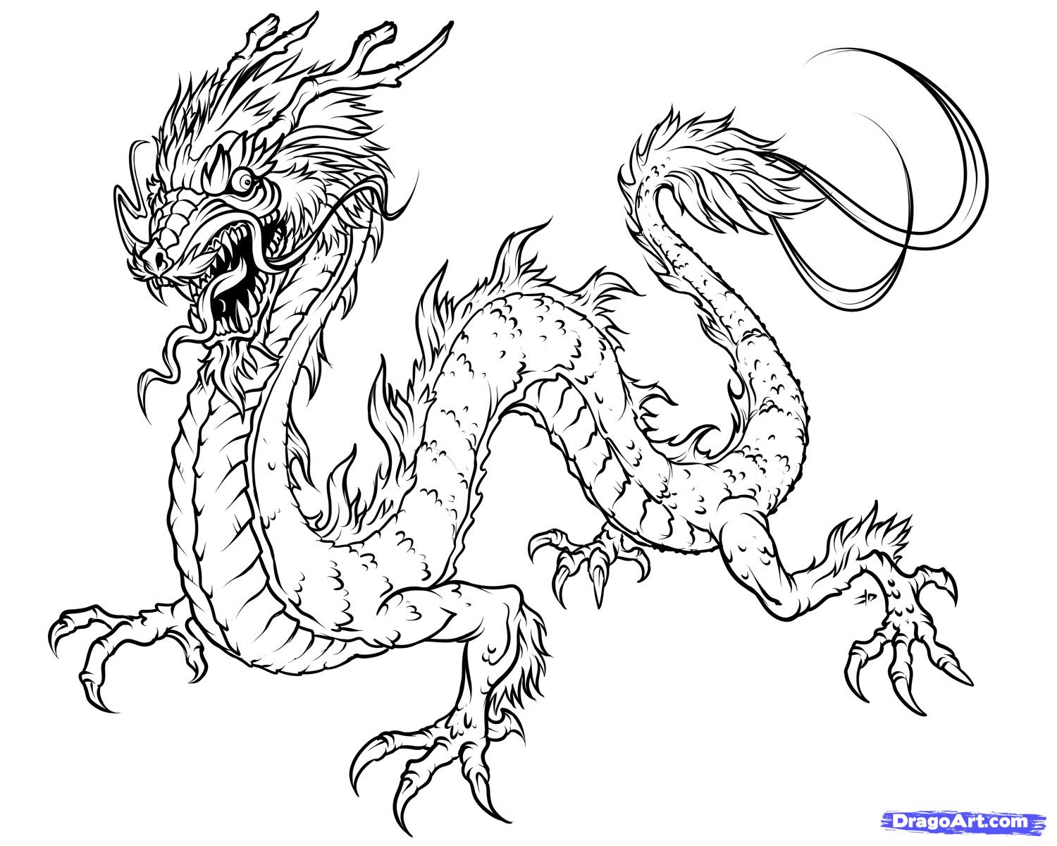 1500x1200 How To Draw A Japanese Dragon Diy Japanese Dragon