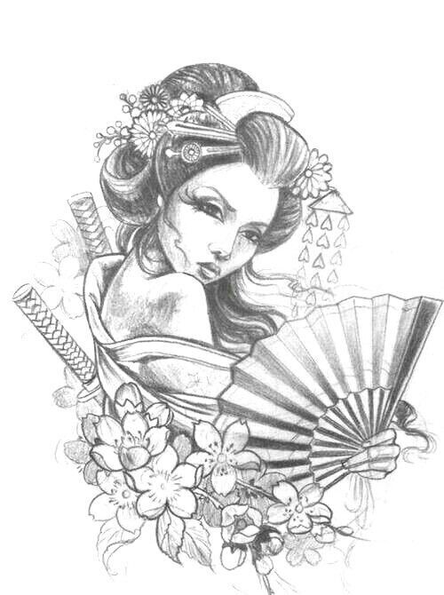 500x670 Pin By Alicia On All Inked Up. Tattoo, Geisha