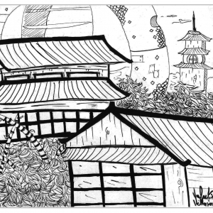 300x300 House Coloring Pages