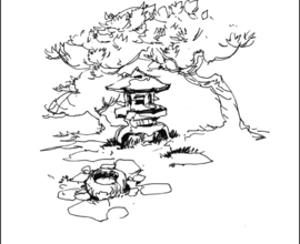 270x220 Japanese Garden Drawing