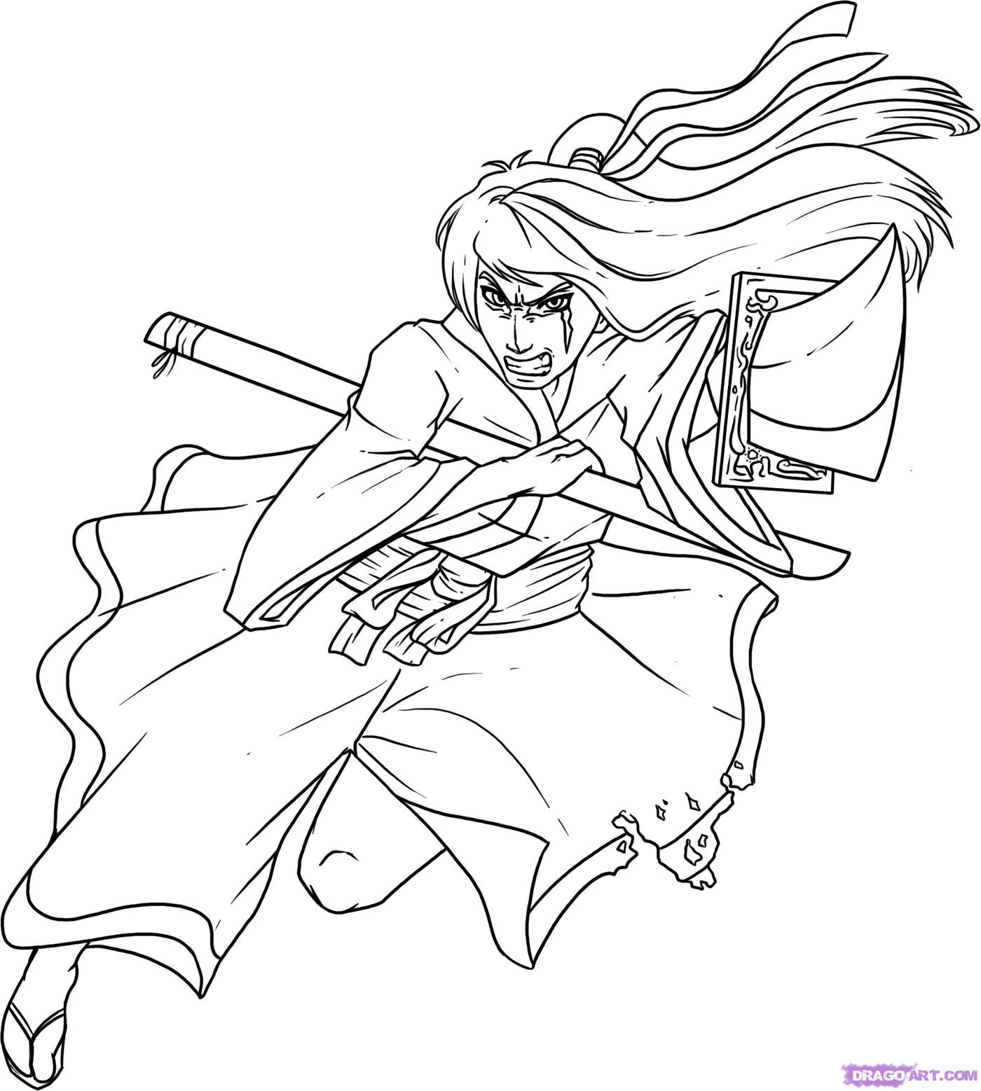 1400x1558 Drawn Warrior Fighting