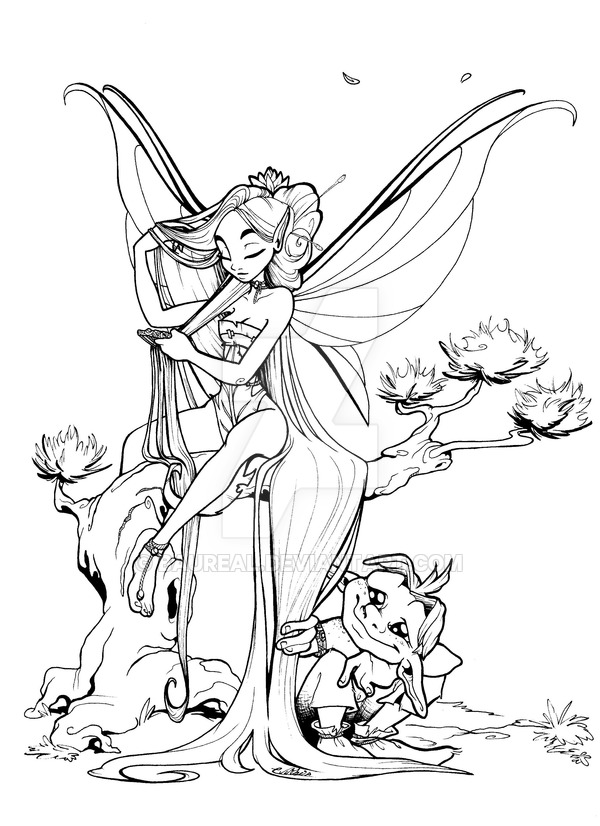 600x826 The Japanese Fairy (Birthday's Drawing) By Baureal