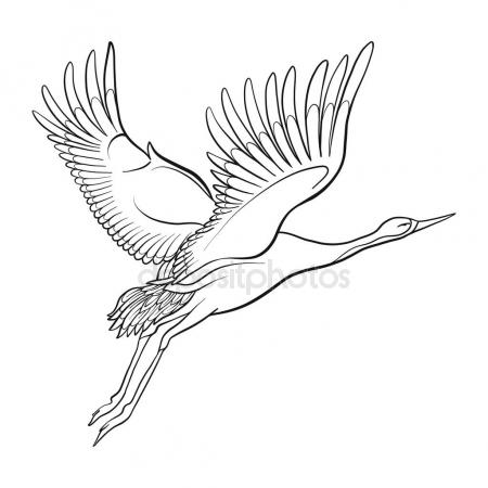 Japanese Bird Drawing at GetDrawings | Free download