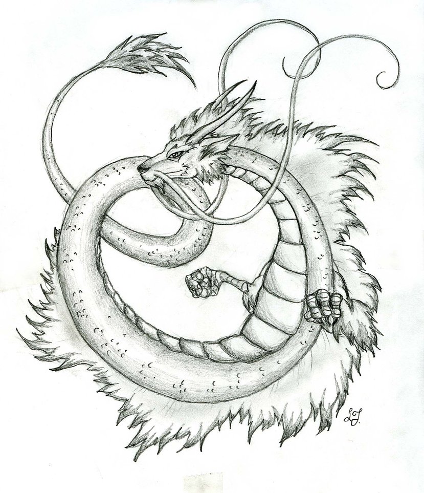 829x963 Japanese Dragon By Lizzy23