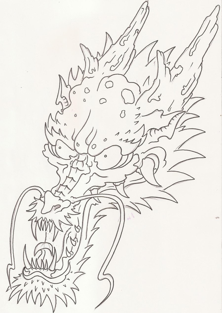 900x1269 Dragon Head By Laranj4