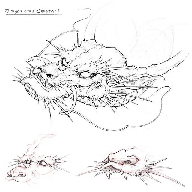 640x640 Here's A Chapter 1 Study Of The Head From Tony's Dragon
