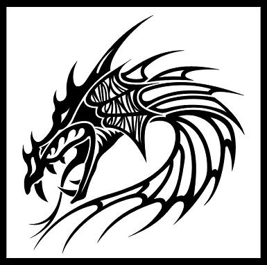 Japanese Dragon Line Drawing at GetDrawings | Free download