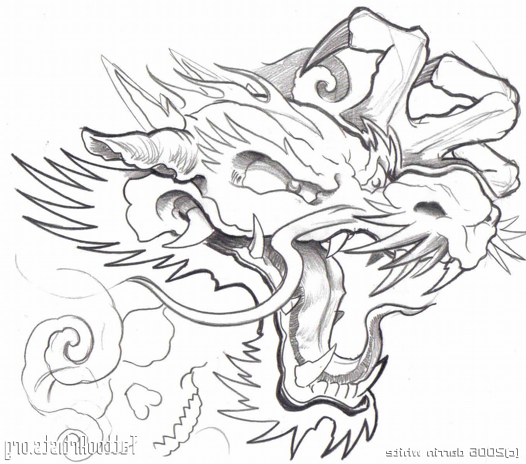 Japanese Dragon Tattoo Drawing at GetDrawings | Free download