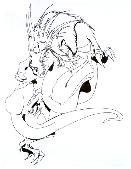 501x643 Japanese Dragon Tattoo Artwork By Groovy Dhmm