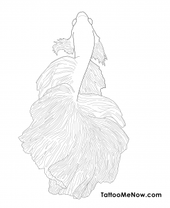 246x300 Unique And Beautiful Betta Fish Tattoo Designs And Their Meaning