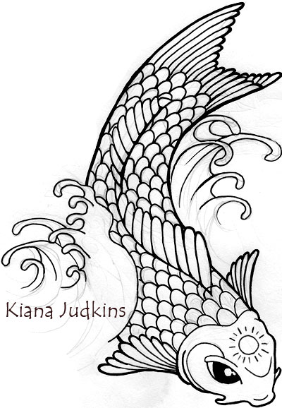 400x578 Koi Fish By Wikidtron