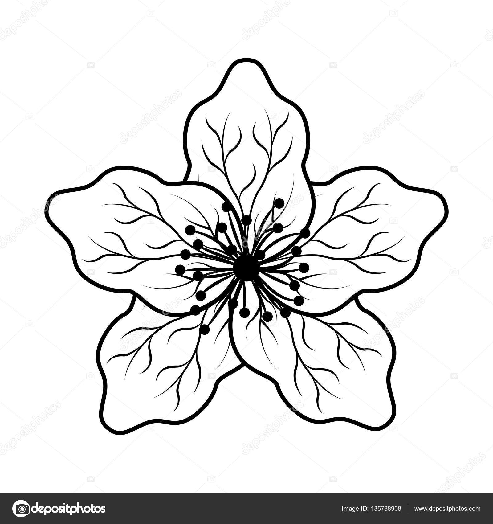 1600x1700 Cute Japanese Flower Icon Stock Vector Yupiramos