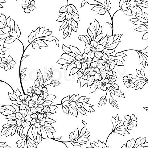 Japanese Flowers Drawing