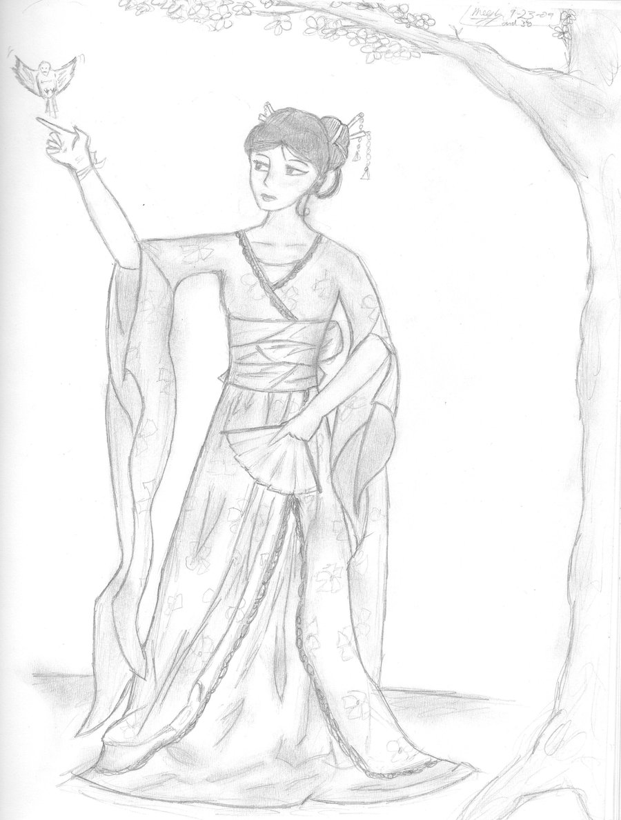 900x1189 Japanese Flower By Lunawhite7