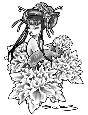 300x390 Art Japanese Tattoos With Image Japanese Geisha Tattoo Designs