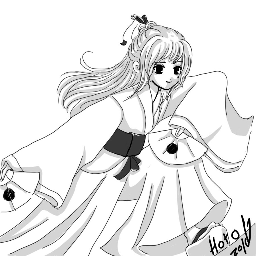 900x900 Japanese Girl B w With Gray By Hoto