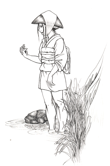 462x700 Old Drawing Of A Japanese Girl By Locopuff