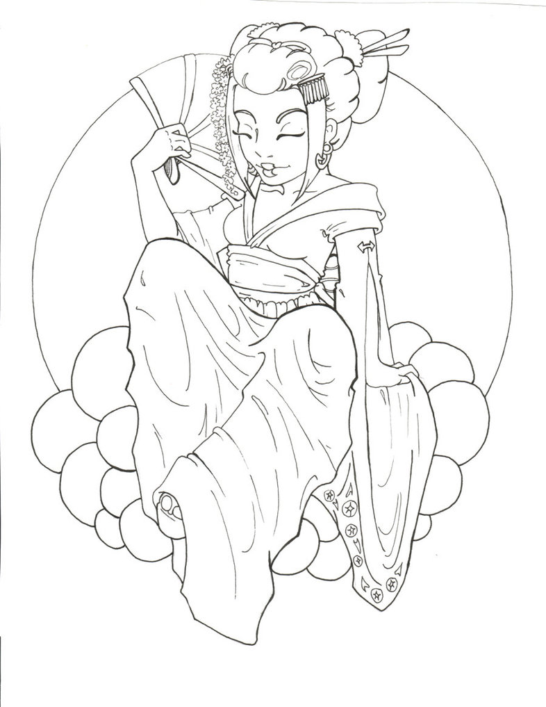 786x1017 Drawings Cool Japanese Geisha Tattoo Designs Gallery