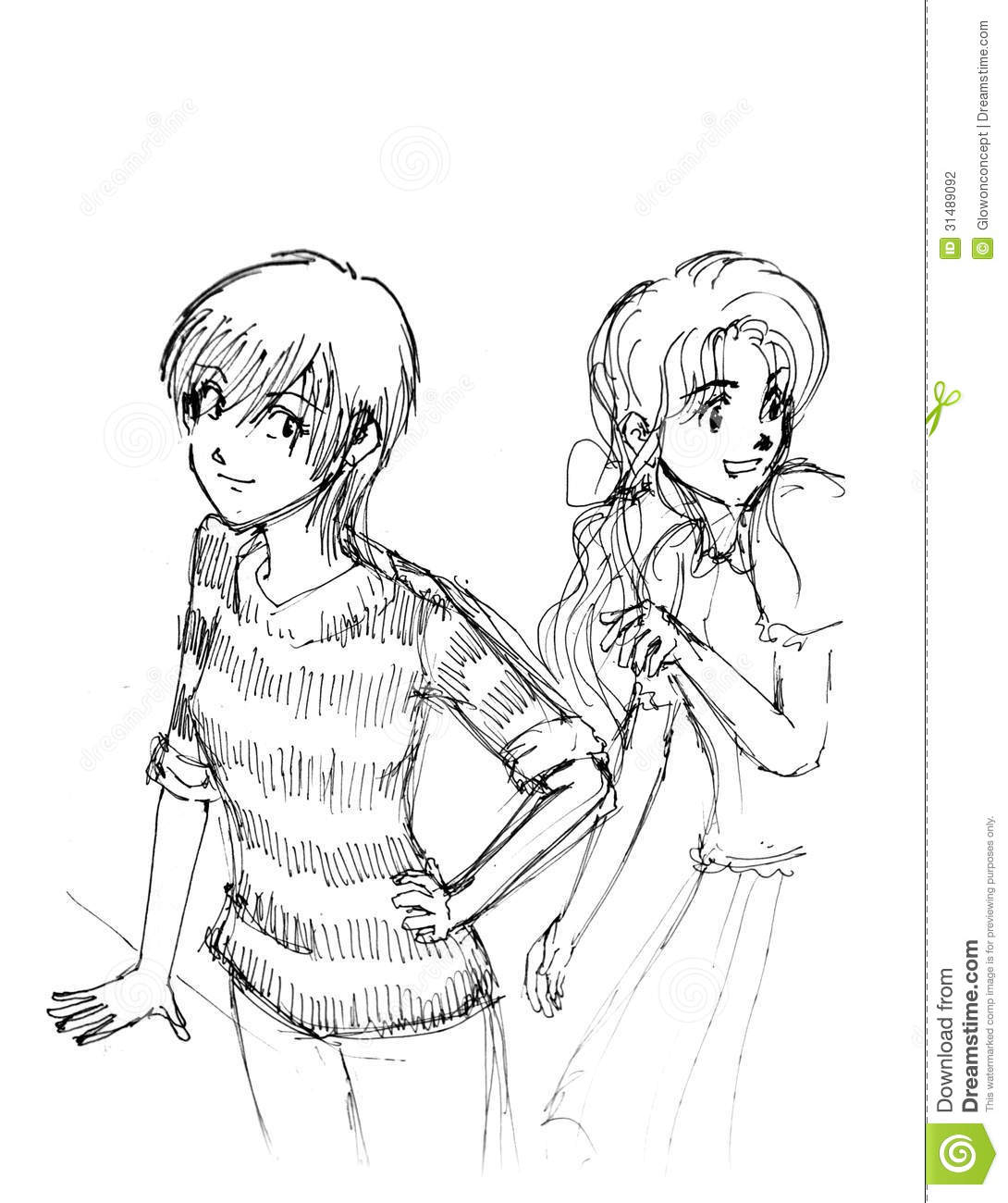 1090x1300 Japanese Cartoon Drawing Styles Manga Girls Anime Cartoon Drawing