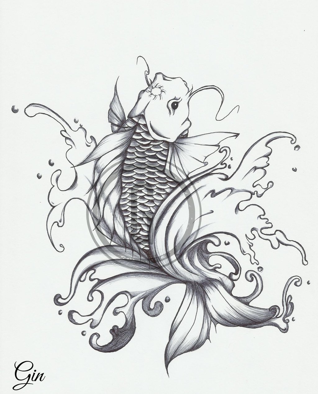 1024x1269 Japanese Koi Tattoo Design By Iruxoz