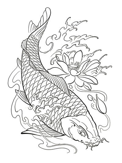 400x536 Koi Fish Tattoos