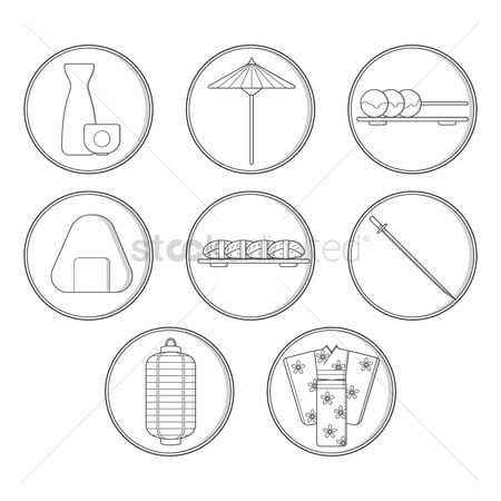 450x450 Free Japanese Lantern Stock Vectors Stockunlimited