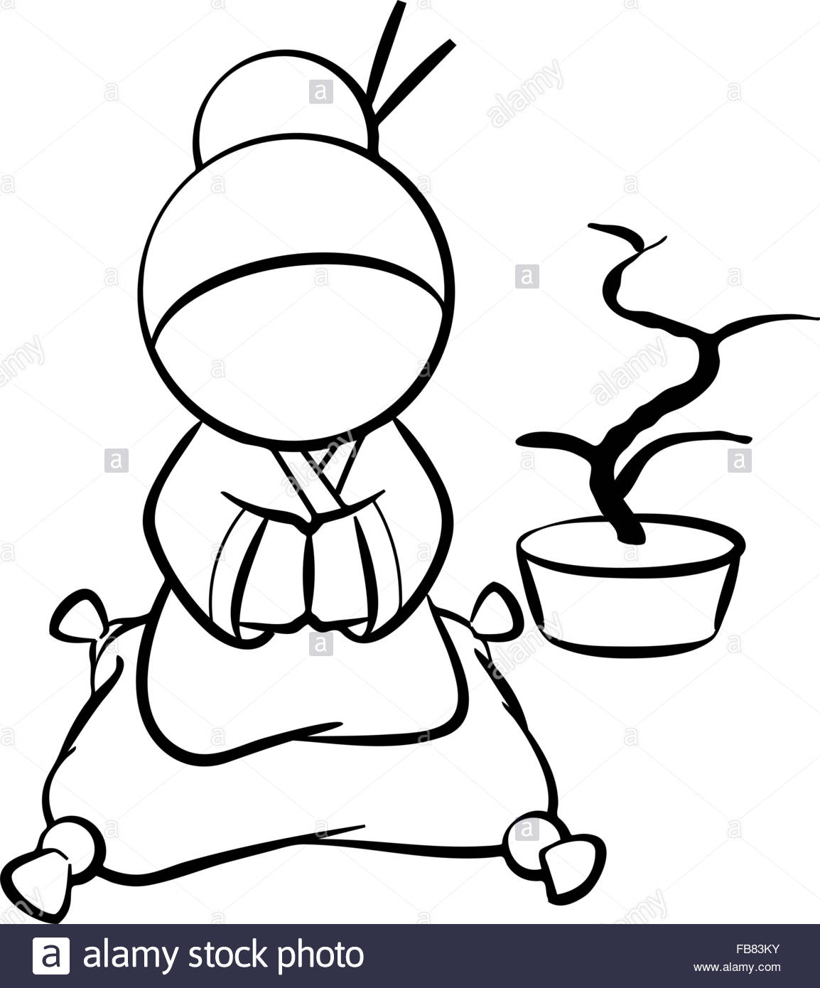 1154x1390 Line Drawing Of Japanese Woman Doing Something Involving A Zen