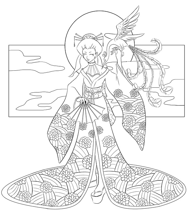 615x700 Lineart Japanese Except Not By Quatrina