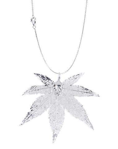 381x479 Real Leaf Pendant Japanese Maple In Silver Zhannel