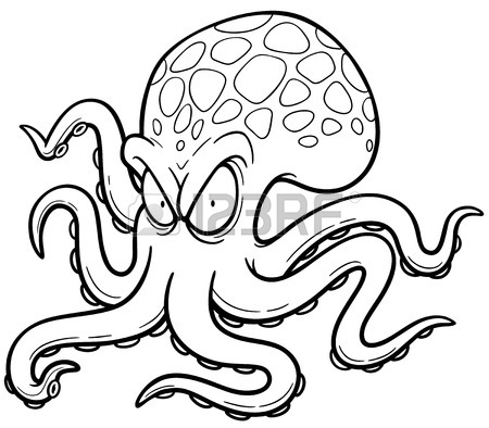 450x394 Cartoon Octopus Stock Photos. Royalty Free Business Images