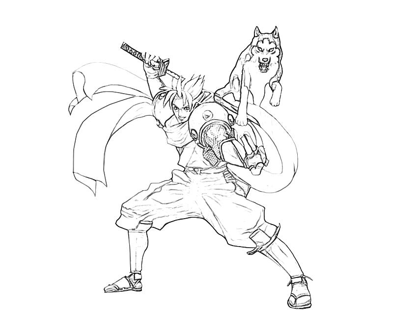 800x667 Samurai Warrior Coloring Page