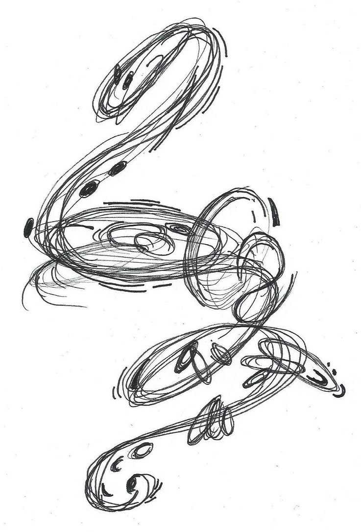 737x1085 Abstract Snake By Melianmarionette