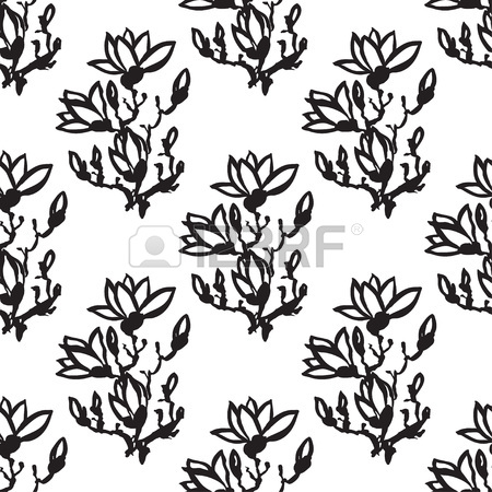 450x450 Seamless Vertical Pattern Or Wallpaper Design With Drawing