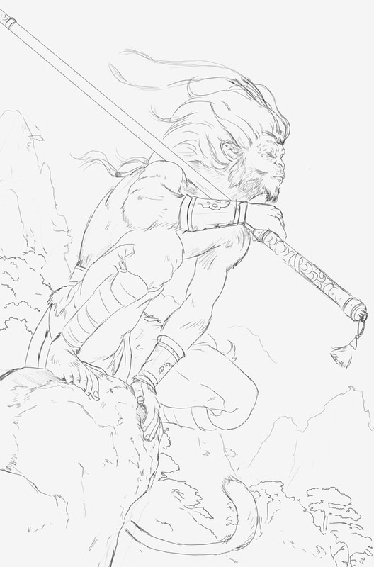 528x800 Monkey King Sun Wukong On Behance Monkey King