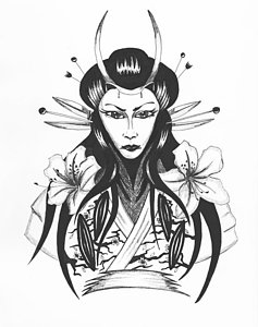 237x300 Japanese Warrior Drawings Fine Art America