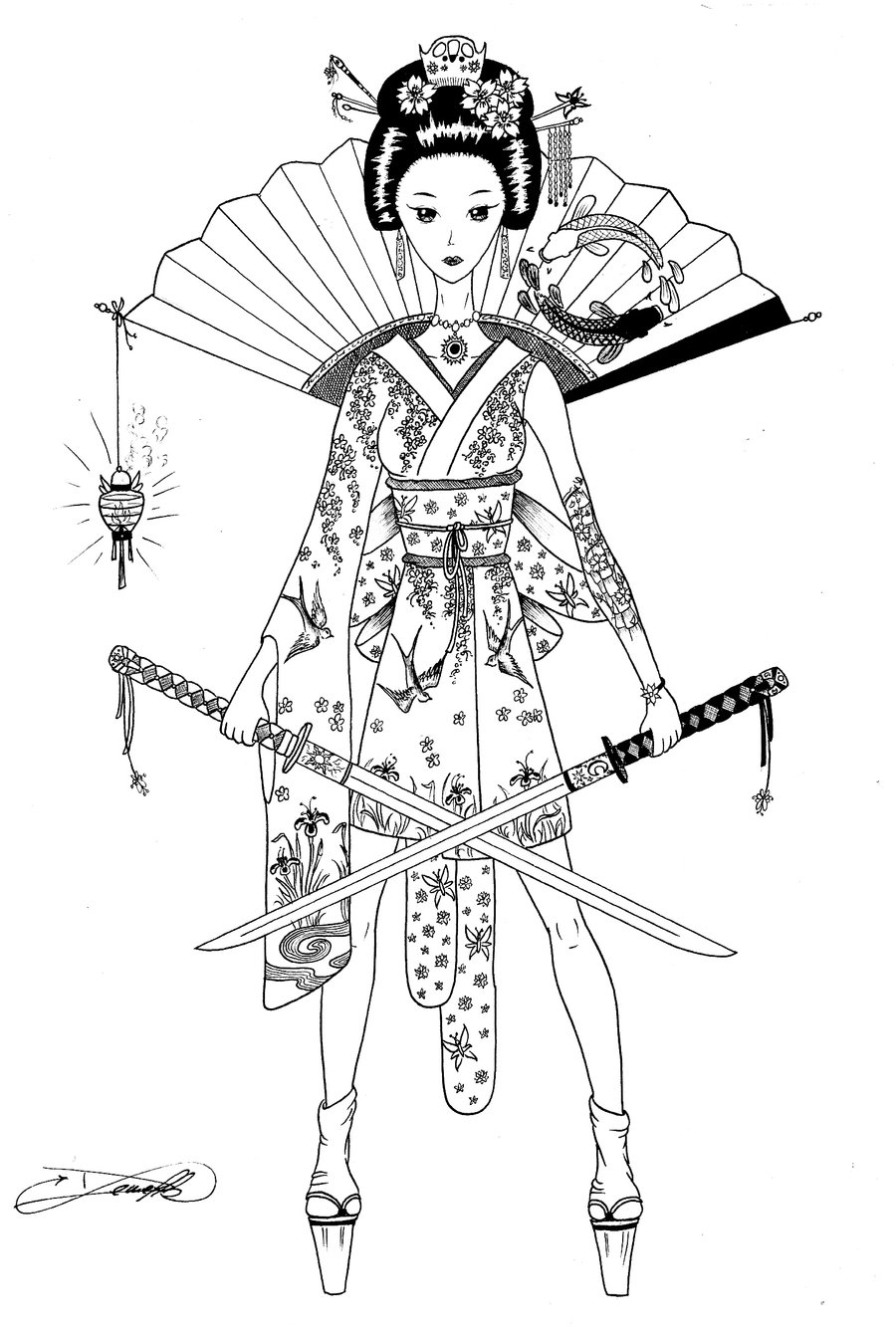 900x1333 Japanese Warrior By Adsidemelki