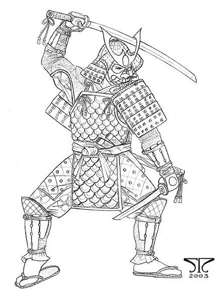438x589 Drawn Samurai Japanese Samurai 3427683