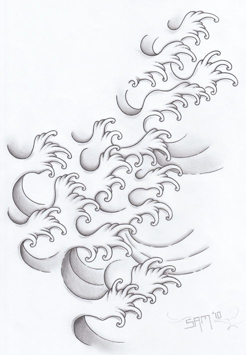 491x709 Japanese Water Tattoo Please Do Not Use Without My