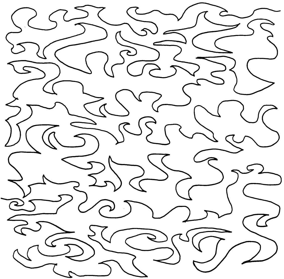1132x1110 30489 Japanese Water Meander Full Line Stencil