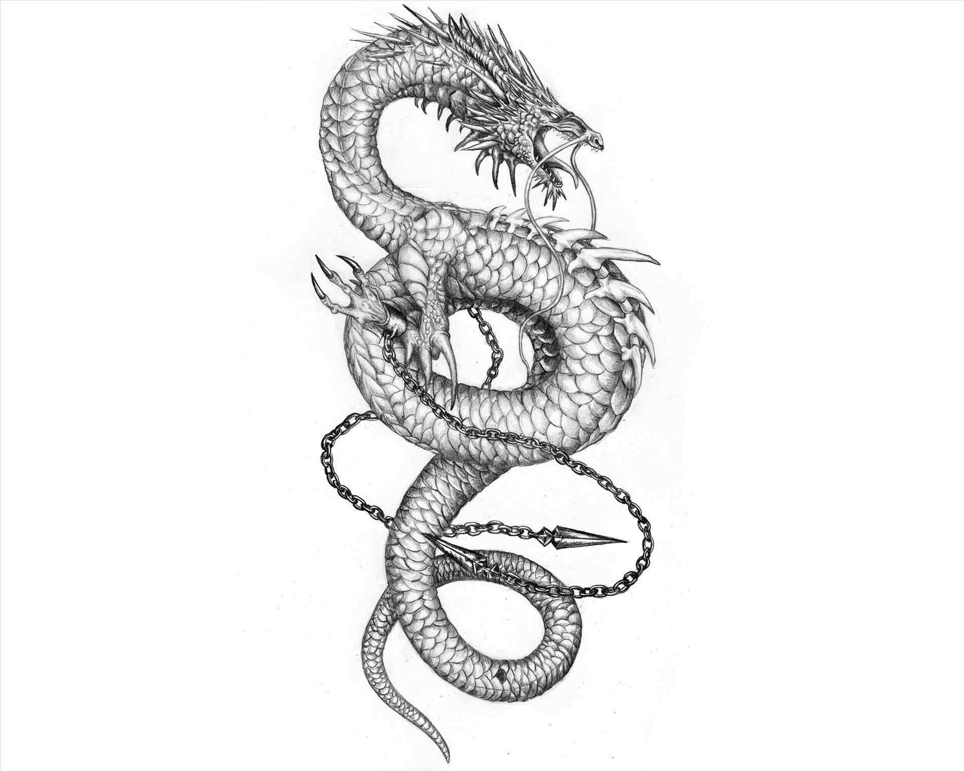 1900x1520 Chinese Water Dragon Tattoo