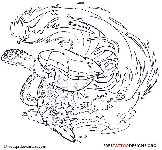 569x528 Turtle Tattoo Clipart