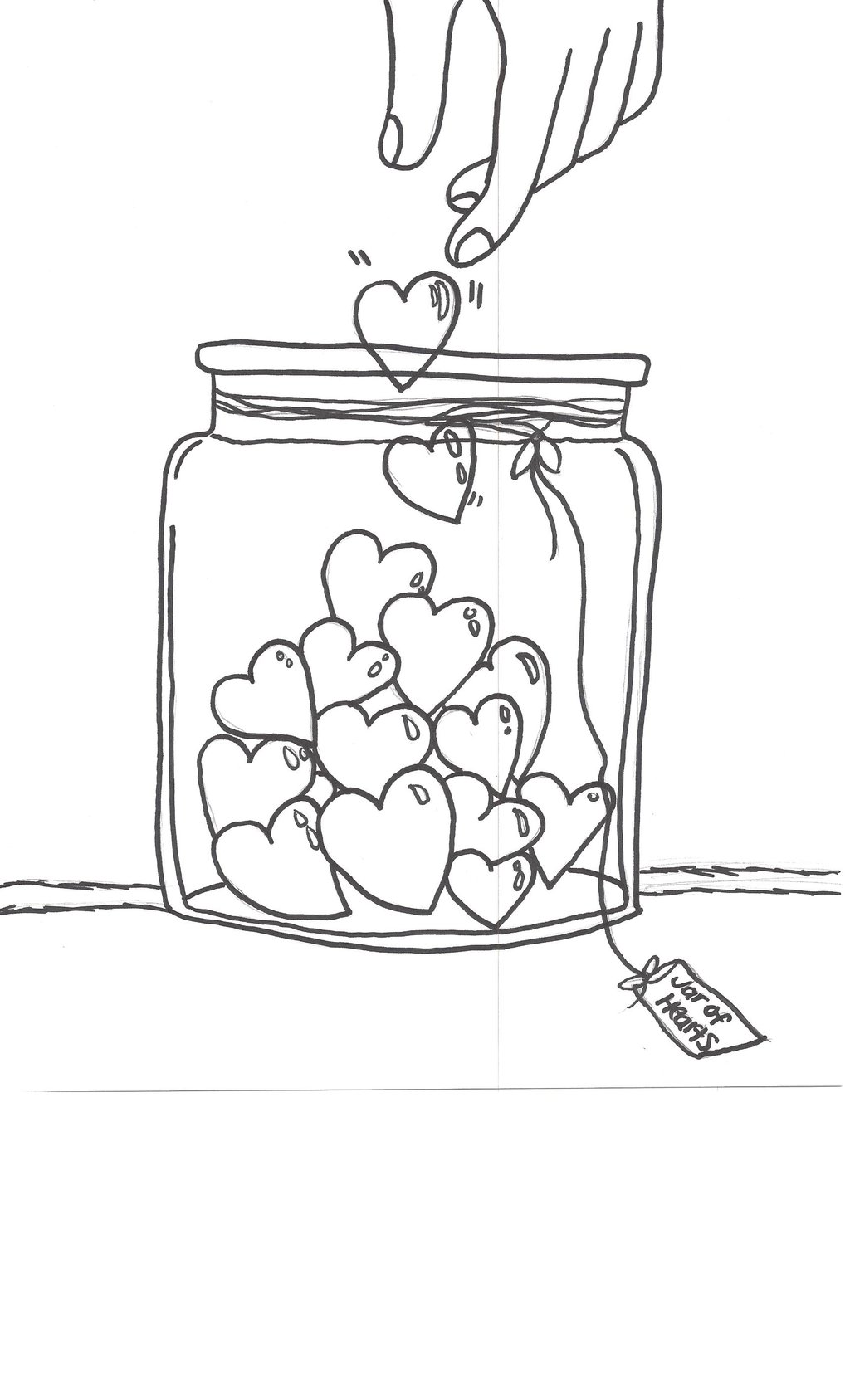 1024x1687 Jar Of Hearts Drawing By Julietcapulet432