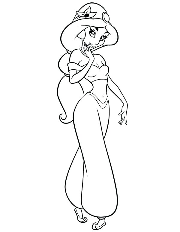 600x776 Jasmine Coloring Pages Murs
