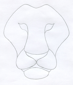 255x300 Lion Mask Templates