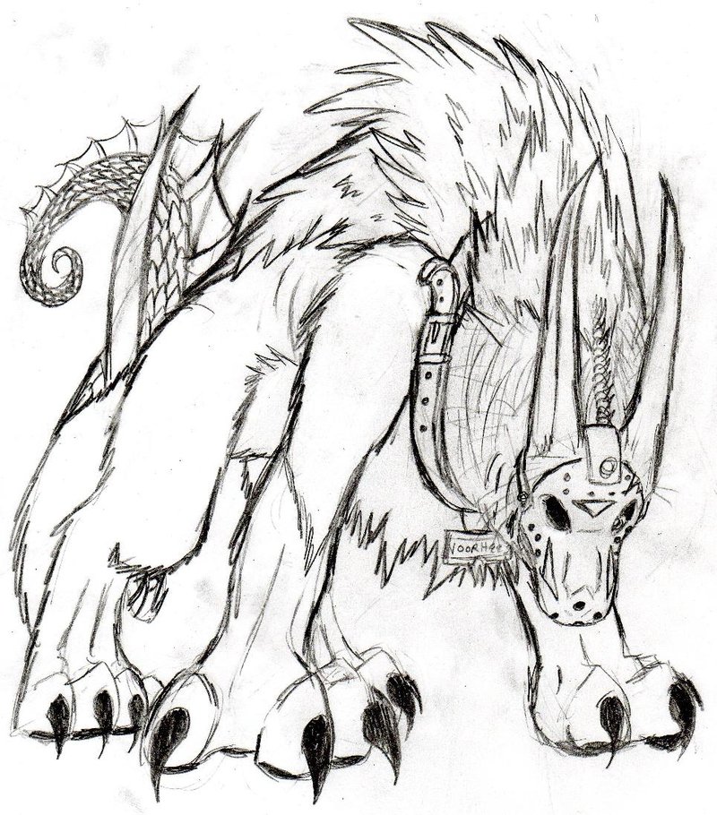 800x910 Jason Voorhees As A Hellhound By Xevilxpenguinxninjax